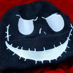 Jack skeington beanie black